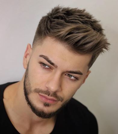 Long-Top Brushed Up Quiff Hairstyle