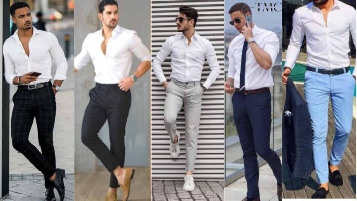 White Shirt Pant Combination
