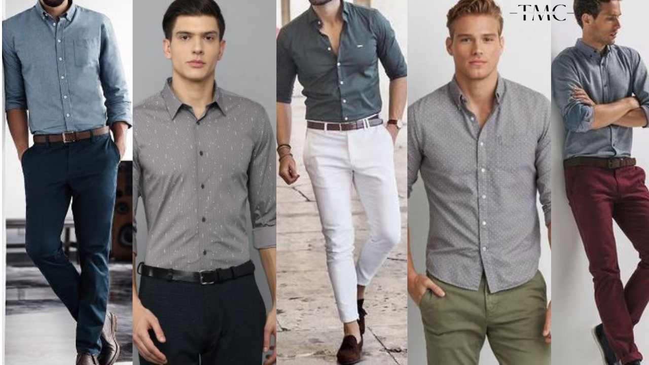 Which color shirt best suites grey trousers except the black one  Quora