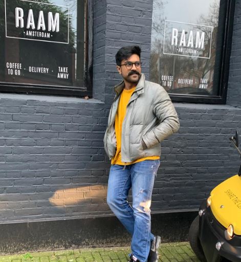 ram charan hair look